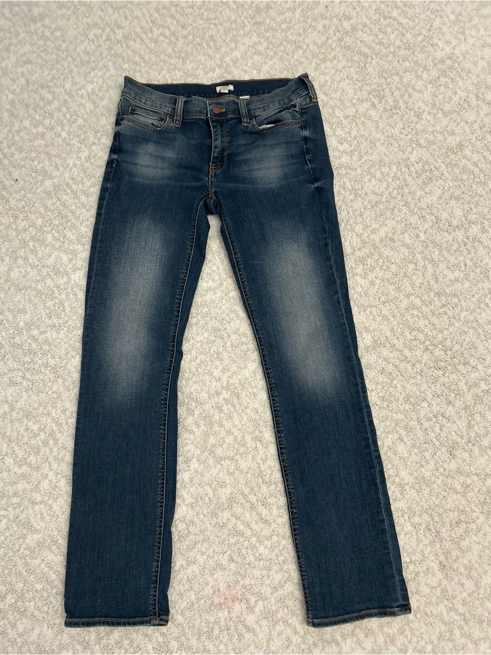 J. Crew Stretch Jeans in Faded Dark Blue Wash Size 27S